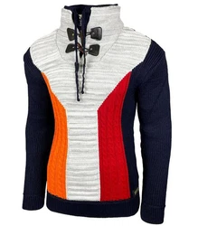 Baxboy Strickpullover Doppelter Stehkragen (B-51113) B-51113
