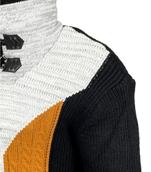 Baxboy Strickpullover Doppelter Stehkragen (B-51113) B-51113