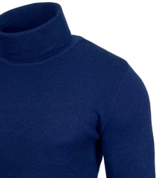 Baxboy Herren Rollkragen Pullover Langarmshirt Slim fit Basic BB-1406 B-1406