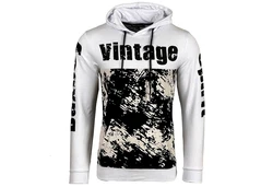 Baxboy Hoodie Herren Pullover Sweatshirt Creme/Weiß