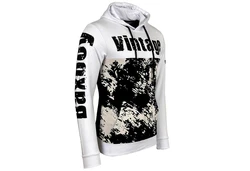 Baxboy Hoodie Herren Pullover Sweatshirt Creme/Weiß
