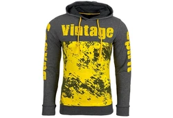 Baxboy Hoodie Herren Pullover Sweatshirt Gelb