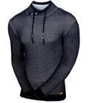 Baxboy Strickpullover Stehkragen Moderner Mnner schwarzer