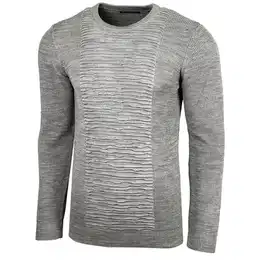 Strickpullover Strickpullover Herren Two Tone Rundhals Pullover B-1881