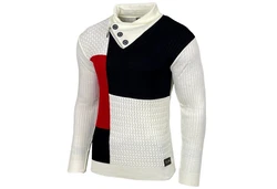 Baxboy Strickpullover Stehkragen Pulli (B-52213) B-52213