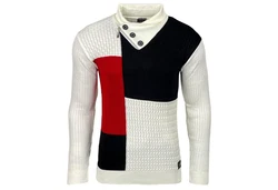 Baxboy Strickpullover Stehkragen Pulli (B-52213) B-52213