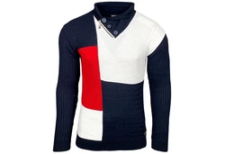 Baxboy Strickpullover Stehkragen Pulli (B-52213) B-52213
