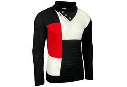 Baxboy Strickpullover Stehkragen Pulli (B-52213) B-52213