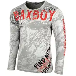 Longshirt Herren Longsleeve T-Shirt Moderner Mnner Langarmshirt B-701