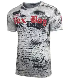 T-Shirt Batik style Herren T-Shirt mit Front Logo Print