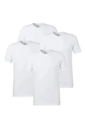 adidas Performance Poloshirt Crew Neck T-Shirt (4PK) Weiß/Creme/Grau/Dunkelblau