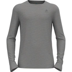 Odlo Thermounterhemd BL TOP crew neck l/s MERINO 20 Hellgrau/Dunkelgrau/Grau