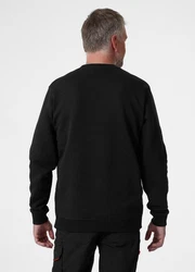 Helly Hansen Rundhalspullover Logo Sweatshirt Schwarz/Weiß