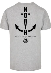 F4NT4STIC T-Shirt North Anchor Hellgrau/Grau