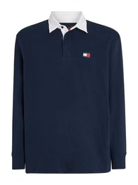 Poloshirt TJM BADGE RUGBY mit farblich abgesetzten Kragen