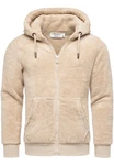 Amaci&Sons Sweatjacke BERWYN Teddyfell  Beige/Khaki/Braun