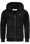 Amaci&Sons Sweatjacke BERWYN Teddyfell  Schwarz