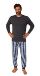 Normann Pyjama Blau/Lila/Dunkelblau/Grau