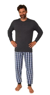 Normann Pyjama Blau/Lila/Dunkelblau/Grau Normann Pyjama Blau/Lila/Dunkelblau/Grau
