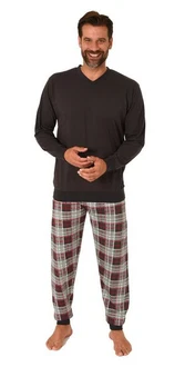 Normann Pyjama Dunkelrot/Bordeaux/Schwarz/Braun Normann Pyjama Dunkelrot/Bordeaux/Schwarz/Braun