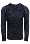 Rusty Neal Strickpullover Dunkelblau/Blau