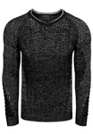 Rusty Neal Strickpullover Schwarz/Grau/Dunkelgrau