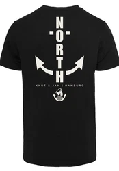 F4NT4STIC T-Shirt North Anchor Schwarz/Dunkelgrau