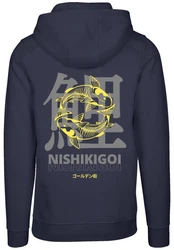 F4NT4STIC Kapuzenpullover Print Dunkelblau/Gelb/Lila/Blau