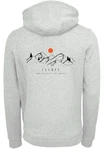 F4NT4STIC Kapuzenpullover MOUNTAIN x Print Grau/Rot/Hellgrau