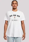 F4NT4STIC T-Shirt Ho Ho Ho Santa Claus Weihnachten Weiß/Creme/Beige/Hellblau