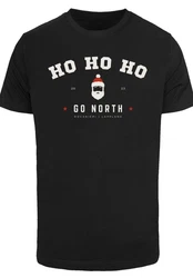 F4NT4STIC T-Shirt Ho Ho Ho Santa Claus Weihnachten Dunkelbraun/Schwarz/Dunkelrot/Braun/Dunkelgrün