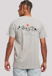 F4NT4STIC T-Shirt Discover the world Grau/Rot/Beige/Hellgrau