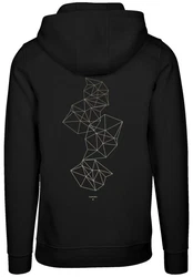 F4NT4STIC Kapuzenpullover Geometrics Abstract Print Schwarz