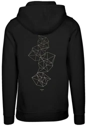 F4NT4STIC Kapuzenpullover Geometrics Abstract Print Schwarz