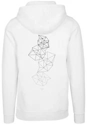 F4NT4STIC Kapuzenpullover Geometrics Abstract Print Weiß/Hellblau/Creme