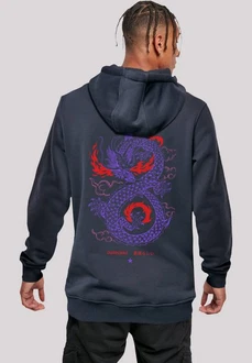 F4NT4STIC Kapuzenpullover Dragon fire Rot/Lila/Dunkelblau F4NT4STIC Kapuzenpullover Dragon fire Rot/Lila/Dunkelblau