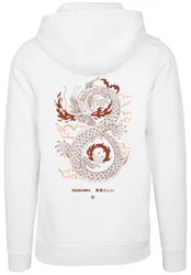 F4NT4STIC Kapuzenpullover Dragon fire Weiß/Rot/Creme