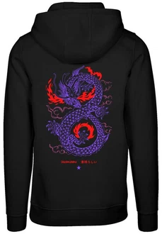 F4NT4STIC Kapuzenpullover Dragon fire Rot/Lila F4NT4STIC Kapuzenpullover Dragon fire Rot/Lila