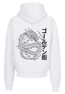 F4NT4STIC Kapuzenpullover Drache Print