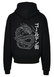 F4NT4STIC Kapuzenpullover Drache Print Schwarz/Rot