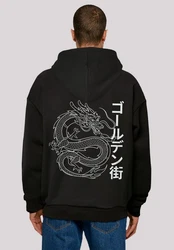 F4NT4STIC Kapuzenpullover Drache Print Schwarz/Rot