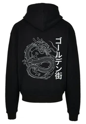 F4NT4STIC Kapuzenpullover Drache Print Schwarz/Rot