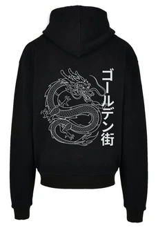 F4NT4STIC Kapuzenpullover Drache Print Schwarz/Rot F4NT4STIC Kapuzenpullover Drache Print Schwarz/Rot