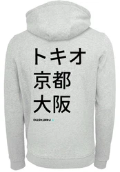 F4NT4STIC Kapuzenpullover Print Hellgrün/Grau/Hellblau/Hellgrau