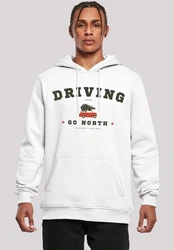 F4NT4STIC Kapuzenpullover Driving Home Christmas Creme/Blau/Weiß/Grün