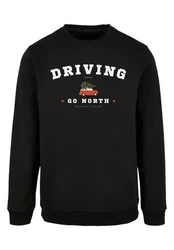 F4NT4STIC Sweatshirt Driving Home Dunkelgrün/Blau/Schwarz/Braun