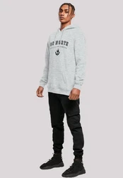 F4NT4STIC Kapuzenpullover Go North Print Grau/Hellgrau