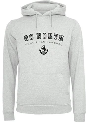 F4NT4STIC Kapuzenpullover Go North Print Grau/Hellgrau