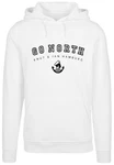 F4NT4STIC Kapuzenpullover Go North Print Weiß/Creme