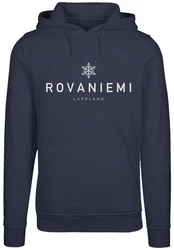 F4NT4STIC Kapuzenpullover Schneeflocke Blau/Dunkelblau/Silber